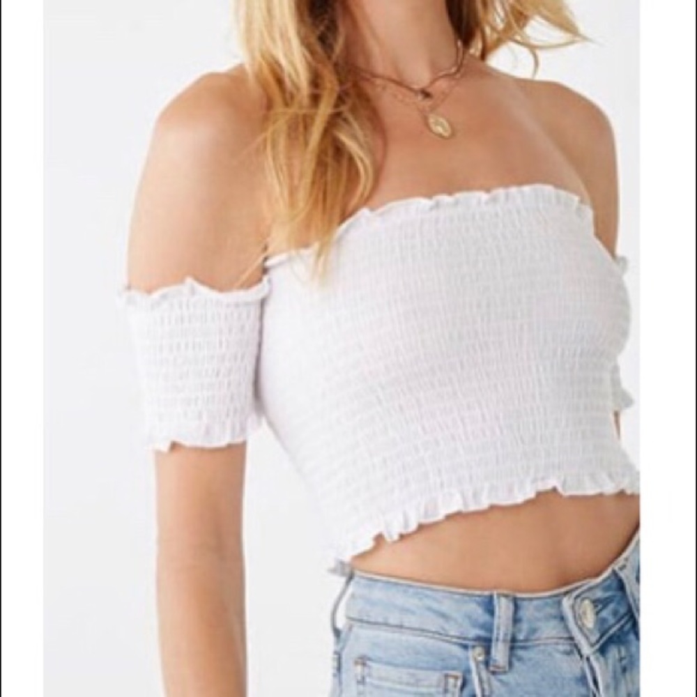White Off the Shoulder Top